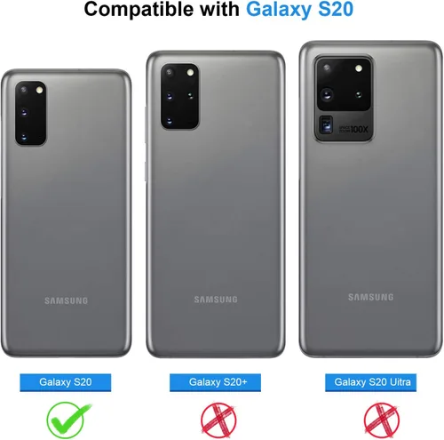 Miniatura 8 de Lanhiem Funda para Samsung Galaxy S20 (No para Plus o Ultra), IP68 Impermeable a Prueba de Polvo con Protector de Pantalla Integrado, Funda