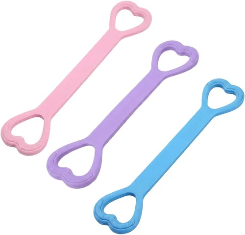Miniatura 9 de Bandas de resistencia Figura 8 Bandas de ejercicio para mujer, bandas elásticas para entrenamiento, brazo, espalda, entrenamiento de hombro cuerdas