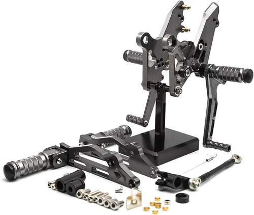 Miniatura 7 de FXCNC CNC Grom Billet - Juego de clavijas traseras para motocicleta, reposapiés totalmente ajustables, compatible con GROM MSX125 2012 2013 2014