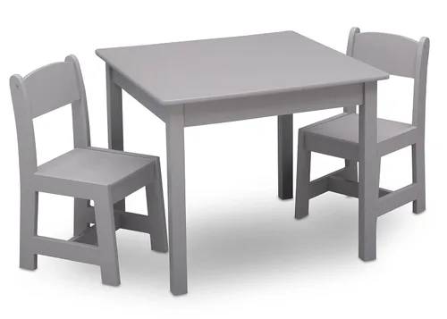 Miniatura 6 de Delta Children - Juego de mesa y sillas MySize de madera para niños (2 sillas incluidas) - Ideal para manualidades, hora de la merienda, educación