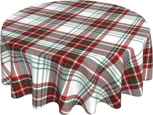 Miniatura 16 de 4th of July Tablecloth Square 60x60 Inch,Red White Buffalo Plaid Check Blue Patriotic Stars Table Cloth,Stain Resistance Polyester Independence Day