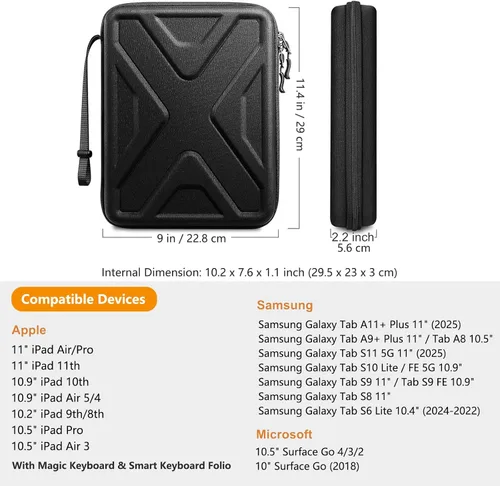 Miniatura 2 de SITHON Funda tipo cartera de 11 pulgadas para iPad Air 2026 de 11 pulgadas (M4/M3/M2) y iPad (A16) 11th 2025, Pro M5/M4 de 11 pulgadas, iPad