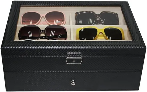 Miniatura 3 de Organizador grande de la caja de almacenamiento de la vitrina de gafas de sol de gafas