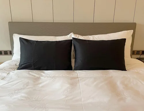 Miniatura 3 de Fundas de almohada suaves 100% algodón con cremallera, fundas de almohada acogedoras y ligeras, protector de almohada de fácil cuidado, juego de 2