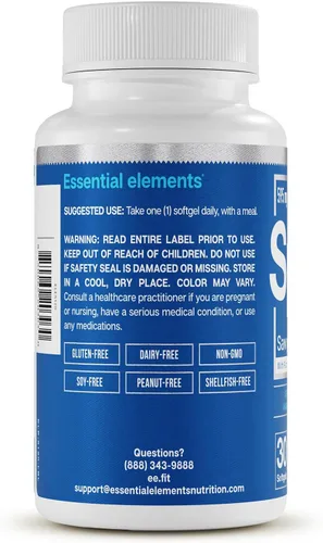 Miniatura 3 de Essential Elements Saw Palmetto Plus – Promueve la salud de la vejiga y urinaria – Suplemento de apoyo de próstata para hombres con aceite