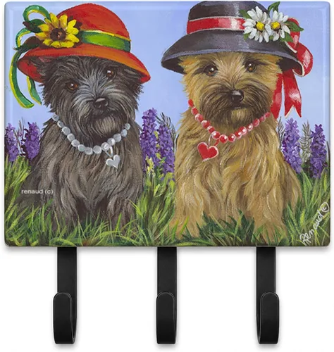Miniatura 17 de Caroline's Treasures Bichon Frise Sisters - Ganchos para correa o llavero, multicolor