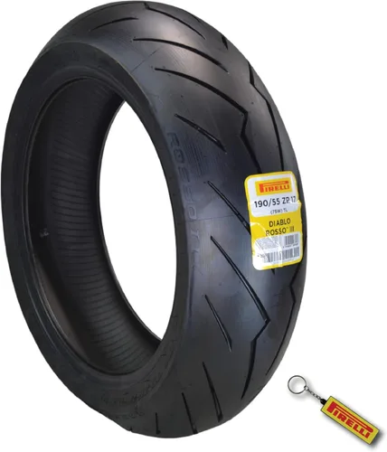 Miniatura 11 de Pirelli Diablo Rosso III 110/70ZR17 54W - Neumático delantero de motocicleta de alto rendimiento, duradero y confiable para bicicletas deportivas