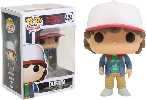 Miniatura 2 de POP [Stranger Things - Figura de vinilo Dustin con brújula Funko (paquete con funda protectora de caja compatible), multicolor, 3.75 pulgadas