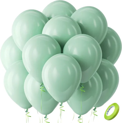 Miniatura 65 de Bezente - Globos de 12 pulgadas de látex con confeti para bodas, graduaciones, despedidas de soltera y cumpleaños, aptos para helio, dorado, 60