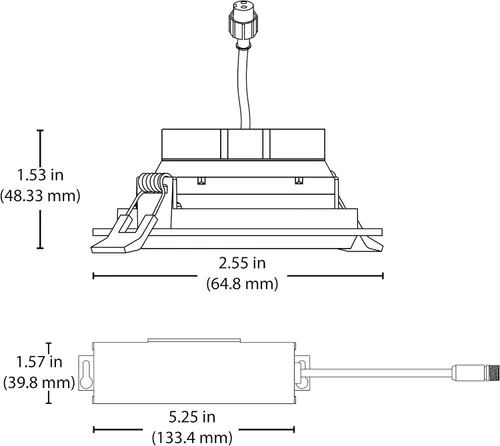 Miniatura 9 de NICOR Iluminación LED cardán empotrado de 2 pulgadas en níquel, 2700 K (DGD211202KRDNK)