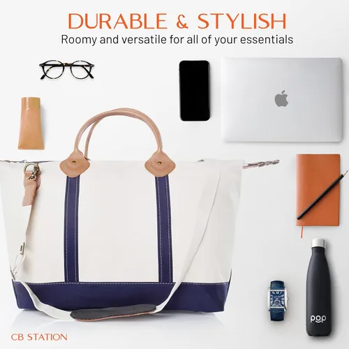 Miniatura 6 de CB STATION Bolsa de fin de semana para mujer bolsa de viaje moderna y funcional con correa de hombro desmontable, perfecta para viajes nocturnos