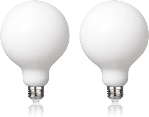 Miniatura 9 de Paquete de 2 bombillas LED globo G30 (G95), bombillas LED Edison regulables de 5.5W equivalentes a 50 vatios, blanco cálido 2700K, 500LM, base E26