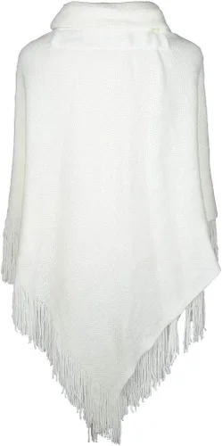 Miniatura 5 de Poncho suelto para mujer con elegante botón de trompeta, abrigo sin botones