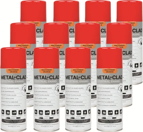 Miniatura 18 de Aerosol de galvanizado en frío de alto brillo de Paints For Industry - Pintura en aerosol de esmalte industrial para acero y metal - Caja de 12