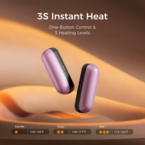 Miniatura 4 de OCOOPA 2 in 1 Magnetic Rechargeable Hand Warmers, UT2s Mini Electric Handwarmers 2 Pack, Split USB-C, Reusable Portable Pocket Heater, Raynauds