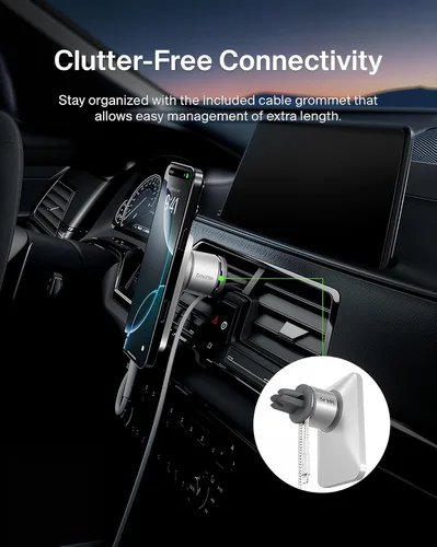 Miniatura 5 de Belkin MagSafe - Soporte de ventilación para automóvil Pro, soporte magnético para teléfono para iPhone 16/15/14/13/12, agarre seguro, vista