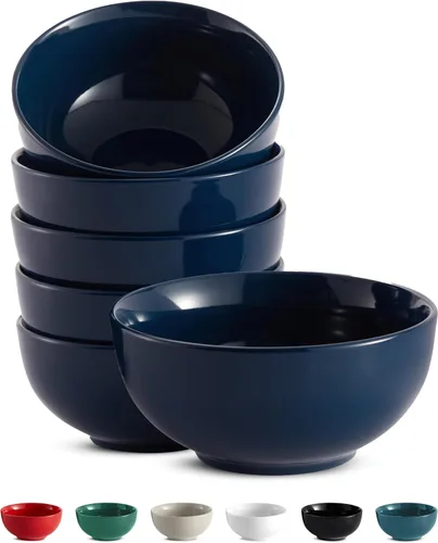 Miniatura 14 de KooK Tazones de sopa, cuenco para cereales, cerámica, cuencos para cocina, microondas, lavavajillas y congelador, platos de porcelana para pasta
