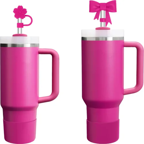 Miniatura 2 de Stanley Cup - Juego de 6 accesorios para vasos de 30/40 onzas, 2 fundas para popotes, 2 popotes de repuesto, 1 cepillo limpiador para pajillas, 1