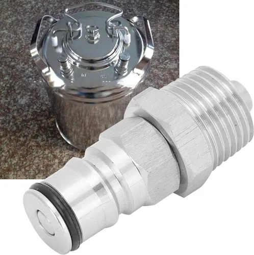 Miniatura 2 de TOPINCN Ball Lock Post 18 Ball Lock Adapter Lock Post Lock Male 1/2In Npt Kit Adaptador de rosca con para barriles Kegging