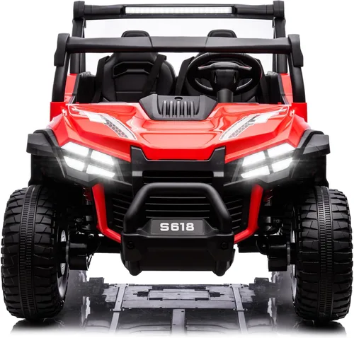 Miniatura 9 de MOLACHI juguetes de paseo de 24 V para niños grandes, UTV eléctrico para niños de 4 ruedas con ruedas EVA, vehículos de control remoto para niños