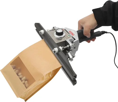 Máquina selladora térmica portátil de mano FKR-300 de 12 pulgadas 500W/300°F Temperatura ajustable para papel de aluminio, compuesto, Kraft, bolsas