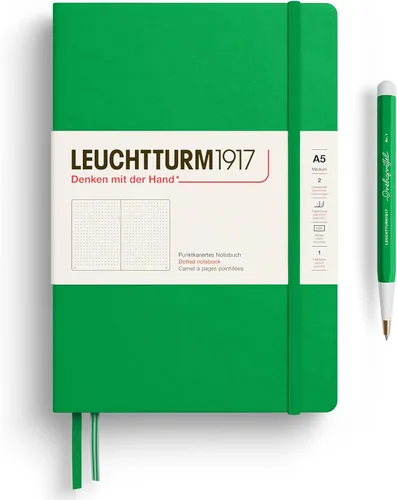 Miniatura 10 de LEUCHTTURM1917 - Cuaderno de tapa dura mediano A5 con 251 páginas numeradas para escritura y diario (lila, con puntos)