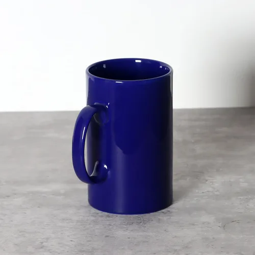 Miniatura 5 de Taza de café de cerámica extra grande de 28 onzas, M018, taza de té clásica de porcelana con asa para oficina y hogar, azul
