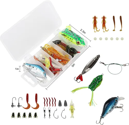 Miniatura 4 de Fishing Rod and Reel Combo, 2PCS Telescopic Fishing Pole with Spinning Reel Lures Set,Fish Lip Gripper and Tackle Bag, Saltwater Freshwater