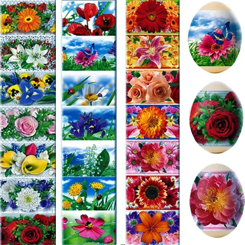 Miniatura 9 de Lote 3 Ucrania Termoencogible Manga Decoración Huevo de Pascua Envolturas Pysanka Set - para 21 Huevos de Pascua (juego # 1)