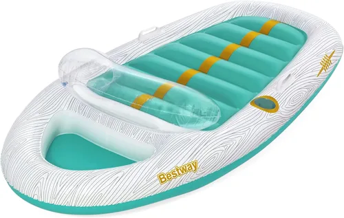 Miniatura 12 de Bestway H2OGO! Flotadores de piscina de felpa de lujo Salones individuales y dobles y tumbonas para adultos