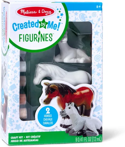 Miniatura 10 de Melissa & Doug Decorate-Your-Own Dinosaur, kit de artesañías de figuras; 2 dinosaurios de resina sólida pintada