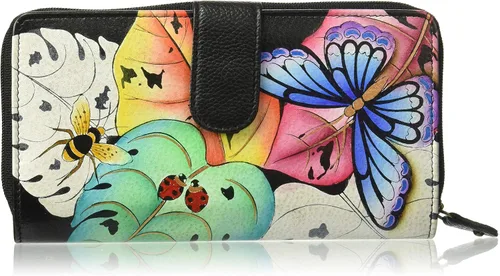 Miniatura 9 de Anna by Anuschka Women's Hand Painted Genuine Leather Two Fold Wallet