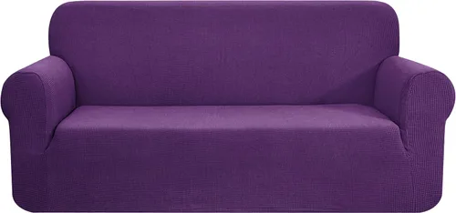 Miniatura 80 de CHUN YI - Funda elástica de 1 pieza para sillón grande, funda protectora suave de Jacquard con elastano, detalle de cuadros y parte inferior