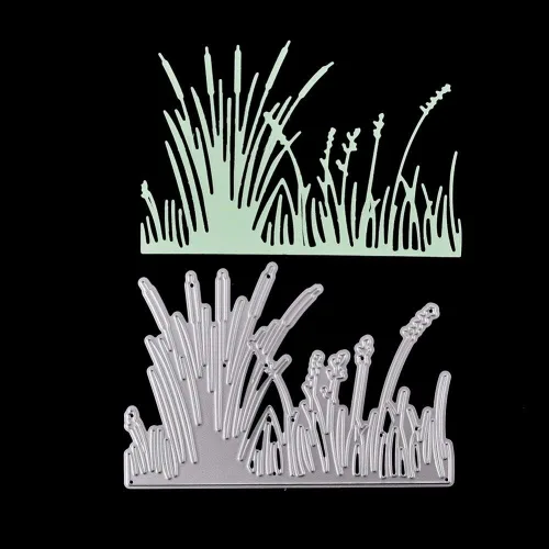 Miniatura 5 de DIY Scrapbooking Artist - Troqueles de corte de hierba cálamus, plantillas de corte de metal para manualidades, álbumes de recortes, manualidades