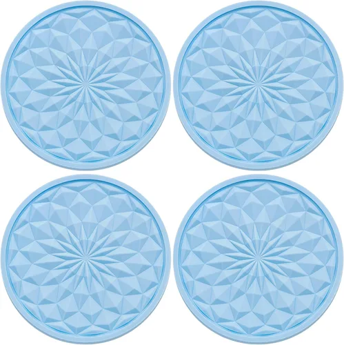 Miniatura 14 de Paquete de 2 portavasos de silicona para automóvil, tapete antideslizante de 2.75 pulgadas, ajuste universal para la mayoría de los vehículos, Negro