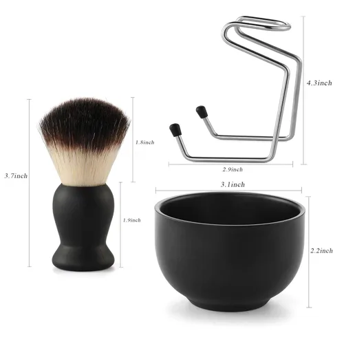 Miniatura 3 de Juego de brochas de afeitar para hombres, regalo del día del padre, incluye jabón de afeitar de 3.53 onzas, cepillo de afeitar para el cabello