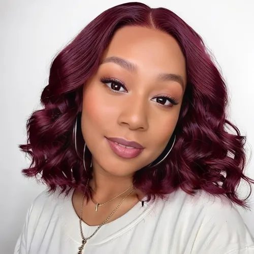 Miniatura 8 de RECOOL Peluca de cabello humano Bob de 5 x 6 con encaje frontal lacio, pelucas cortas, sin pegamento, cabello humano virgen brasileño, nudos