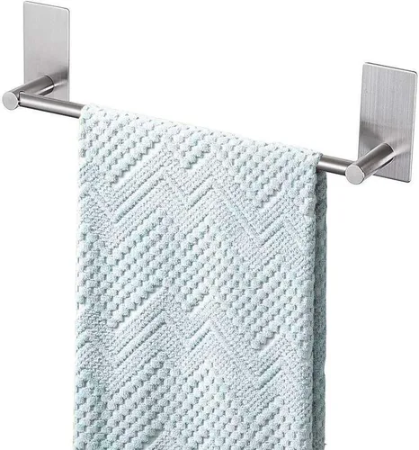 Miniatura 9 de Songtec Barra de Toalla Dorada de 16 Pulgadas, Soporte de Toalla Adhesivo para Baño Sin Taladro, Soporte de Toalla con Montaje de Cinta de Adhesión