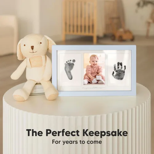 Miniatura 3 de Kit de huellas de manos y pies sin tinta, para niño, niña, recién nacido, recuerdo - Almohadilla de tinta sin desorden para huella de mano de bebé