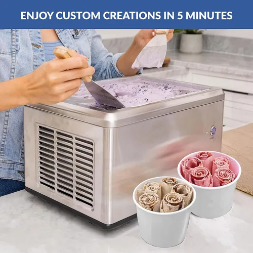 Miniatura 2 de Whynter ICR-300SS Máquina de helado laminada de acero inoxidable de 0,5 cuartos de galón con compresor