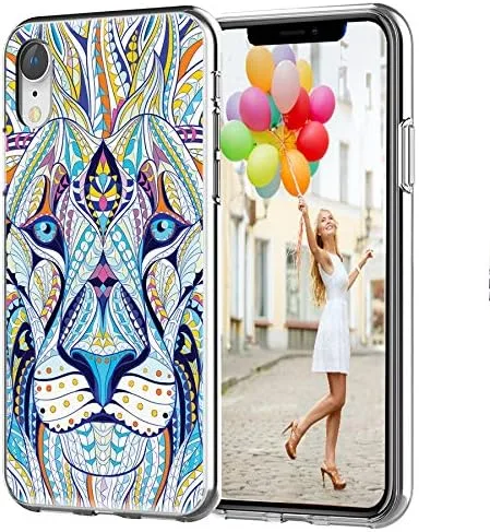 Miniatura 3 de AKORAVO - Funda protectora para iPhone XR para mujeres, hombres y niñas, a prueba de golpes, antiarañazos, delgada, suave, TPU transparente, funda