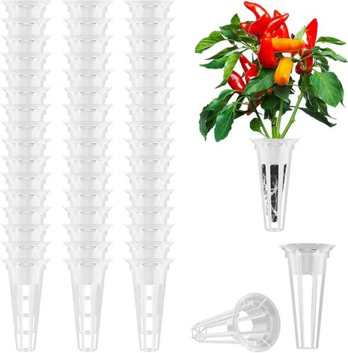 Miniatura 10 de Seed Starter - Esponjas de cultivo para aerogarden, cápsulas de repuesto equilibradas con PH para sistema hidropónico de interiores, paquete de 50