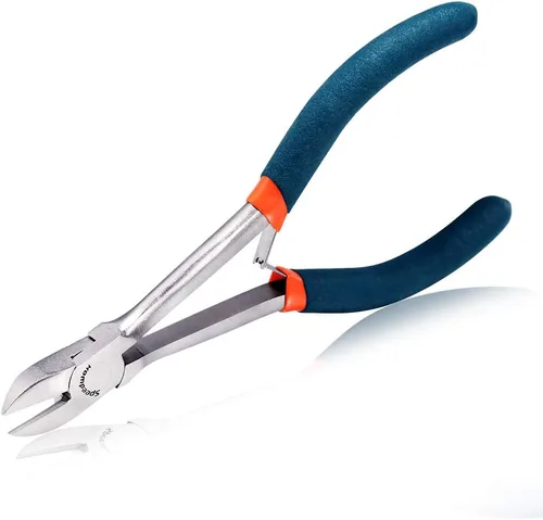 Miniatura 16 de SPEEDWOX Alicates de punta de aguja de largo alcance de 7 pulgadas con dientes, alicates de bucle de alambre de precisión extra largos para hacer