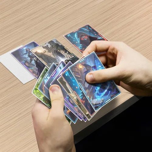 Miniatura 7 de Fundas de tarjeta blanca mate para MTG, 300 piezas con ajuste perfecto, fundas estándar para cartas coleccionables, cartas deportivas, cartas