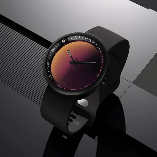 Miniatura 2 de HEYSEN Japanese Quartz Movement Watches for Women-Unisex Fashion Gifts Couples Watches-Avant-Garde INS Style Ultra-Thin Simple and Cool Waterproof