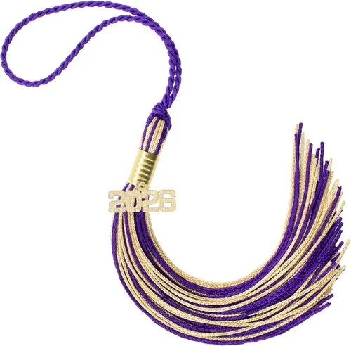 Miniatura 161 de Borla de graduación Aqua 2022, todos los colores escolares disponibles, fabricada en Estados Unidos