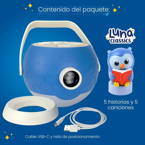 Miniatura 3 de Proyector de libros para niños – 5 cuentos de lectura en voz alta, 5 canciones, luz nocturna y música relajante de ensueño Proyector de cuentos