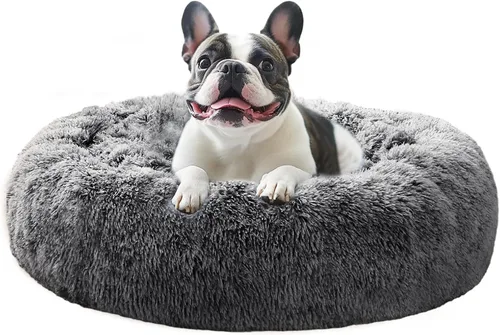 Miniatura 63 de JOLLYVOGUE Cama Calmante para Perros Pequeños - Cama para Perros Pequeños en Forma de Dona Lavable de 23 Pulgadas para Gatitos y Cachorros, Camas