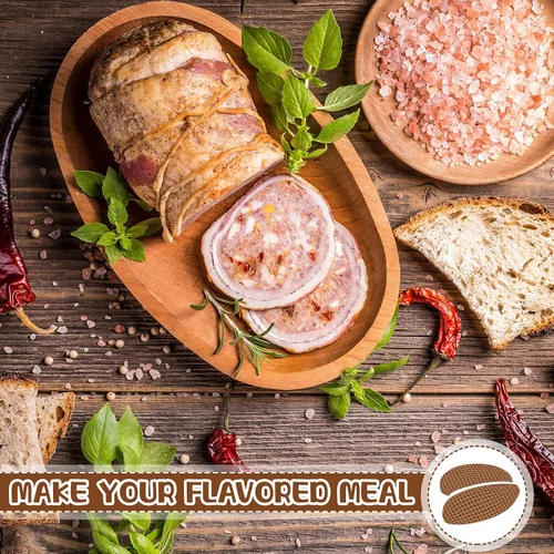 Miniatura 5 de Boyiee 4 rollos de red de carne, tamaño 16 elásticos para carne ahumada, aves de corral, jamón de carne, cordel de carnicero, cuerda de cocina