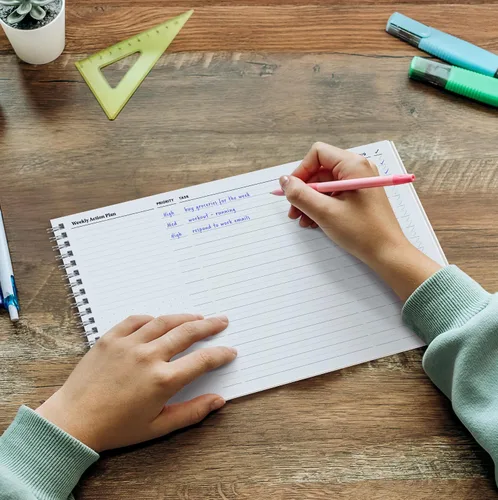 Miniatura 3 de BestSelf Co. Planificador de tareas: 1 año de hojas desmontables para una planificación semanal óptima con lista de tareas diarias y planificador